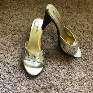 Gold heels